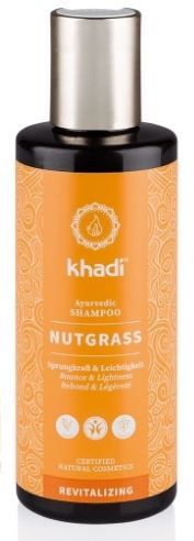khadi szampon do włosów przetłuszczających się z nutgrass i kurkumą