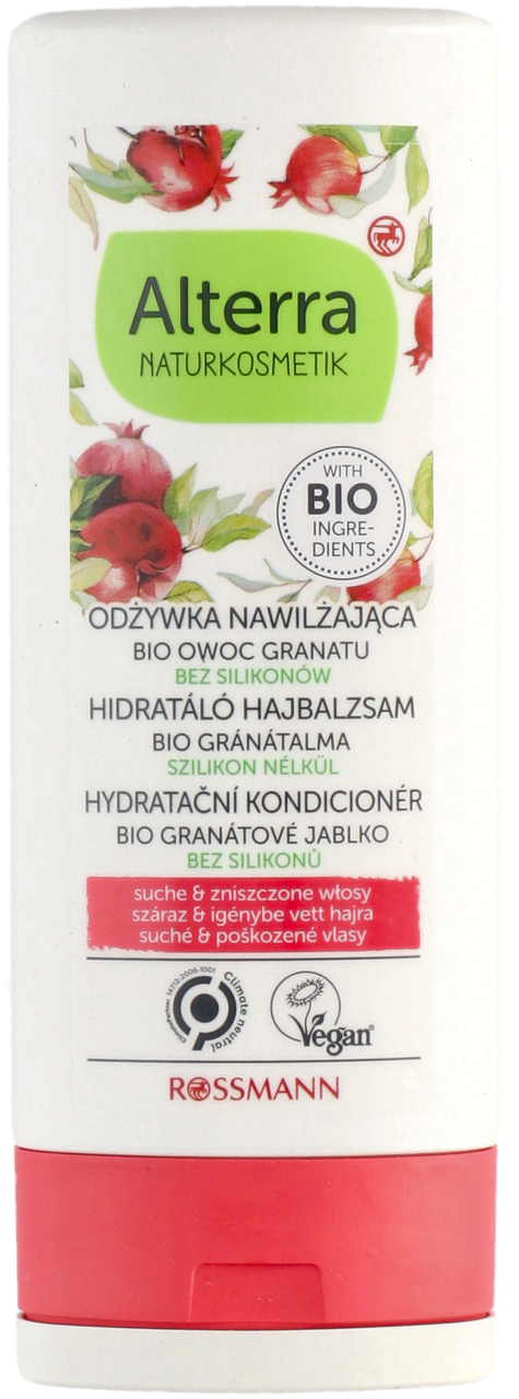 alterra odżywka nawilżająca do włosów granat bio i aloes bio