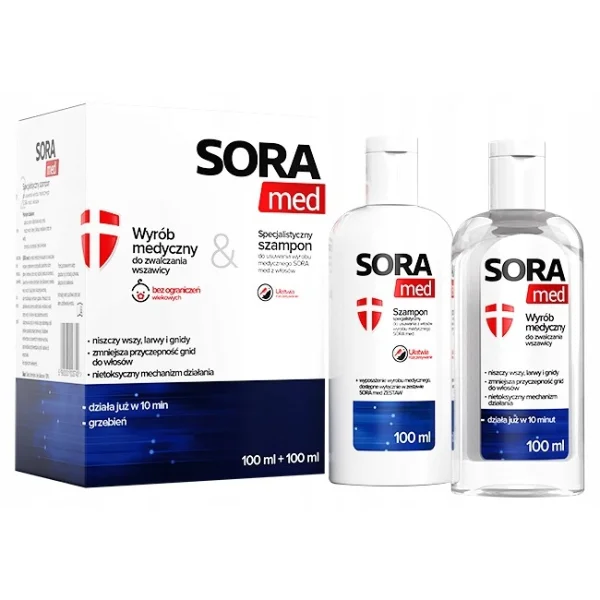 sora płyn szampon wszawica 100 100ml cena