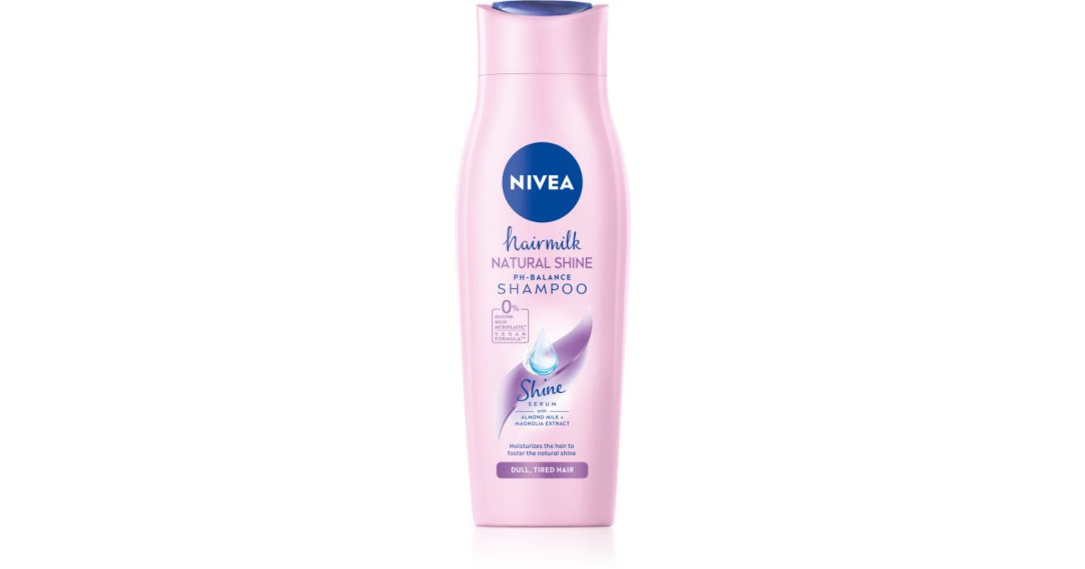 nivea hairmilk natural shine szampon