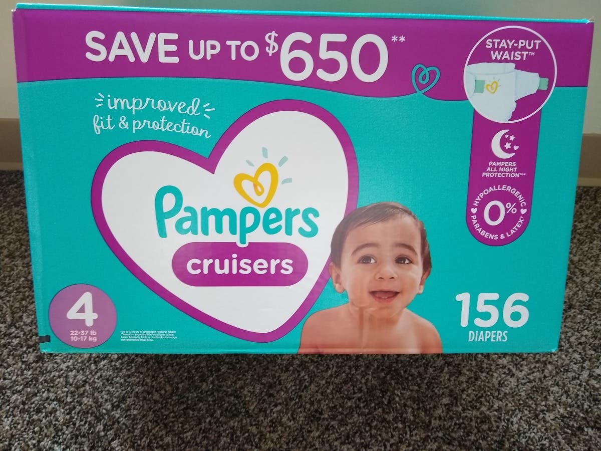 pampers size 4 156 count