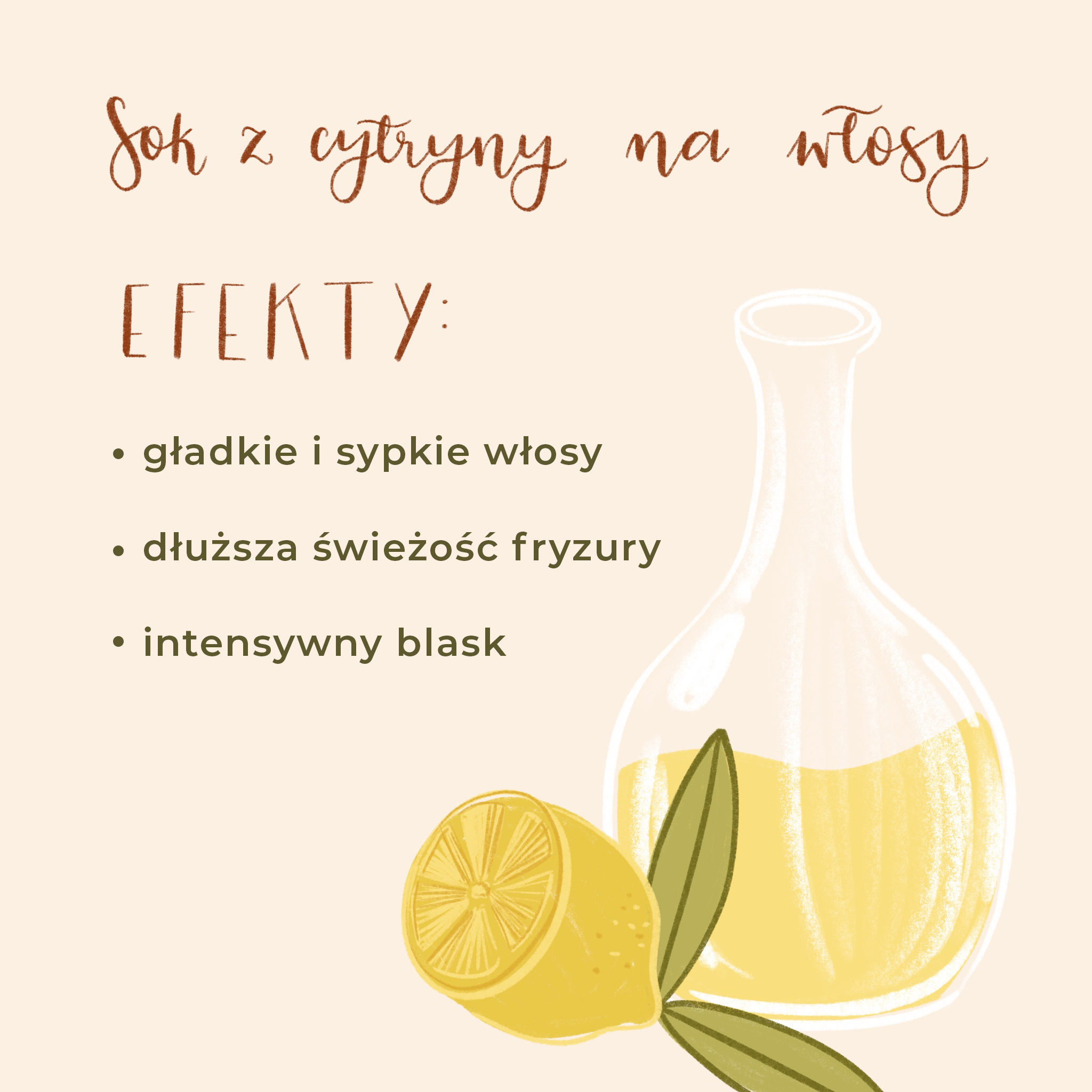 odżywka do włosów z jajka oliwy i cytryny