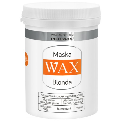 odżywka do włosów blond wax na allegro