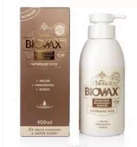 biovax szampon intensywnie regenerujący argan makadamia kokos