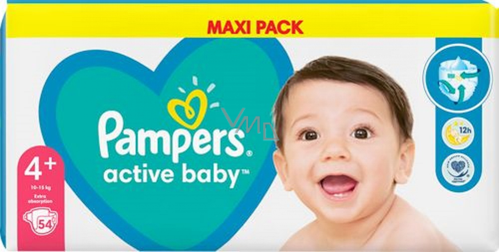 pampers active baby 4+ 96