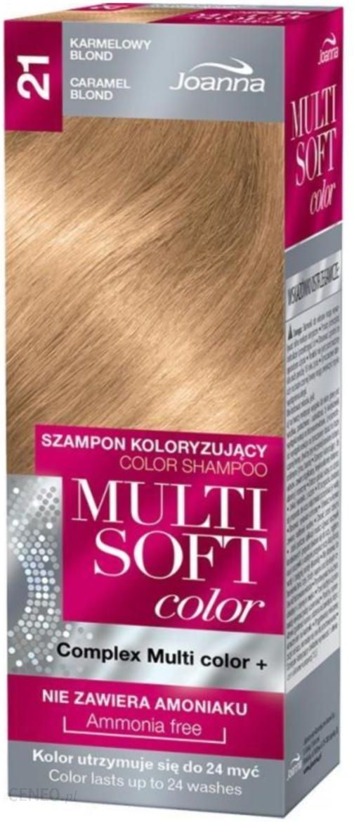 szampon koloryzujący joanna multi soft color karmelowy blond 21
