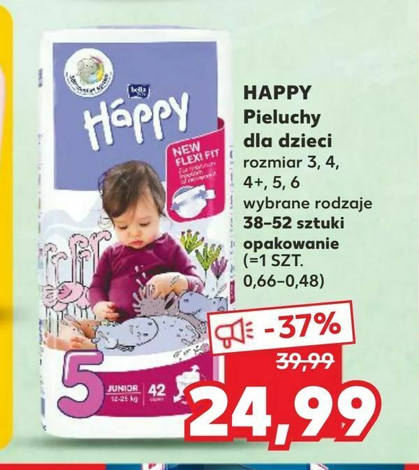 pieluchy happy newborn kaufland