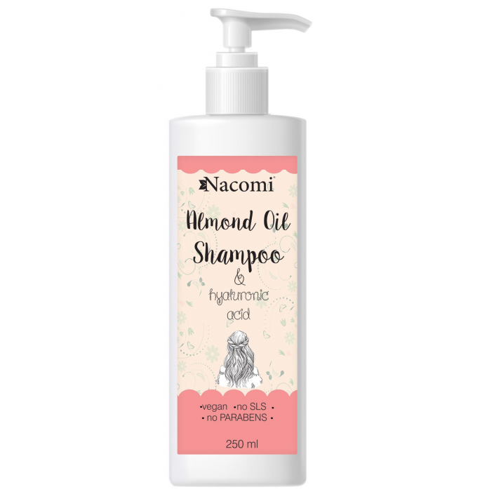 nacomi szampon do włosów z olejem migdałowym hebe