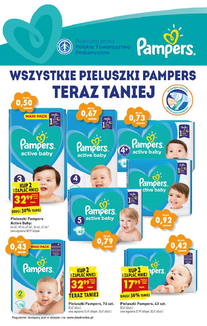 biedronka pampers 5