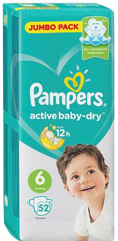 pampers active baby dry 6