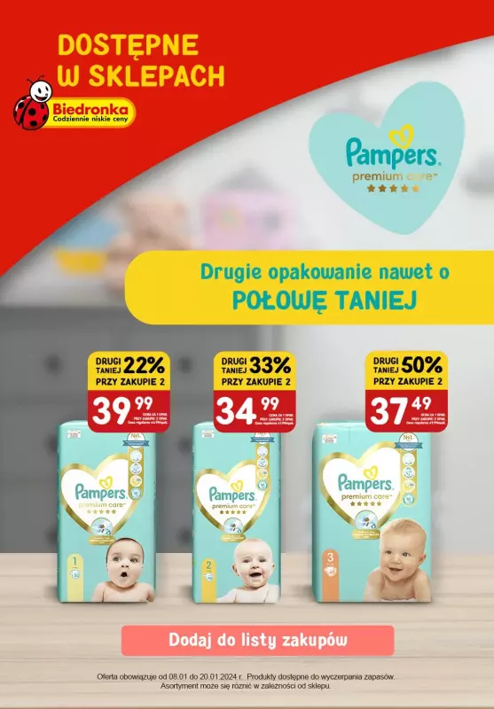 pampers premium care gazetka netto