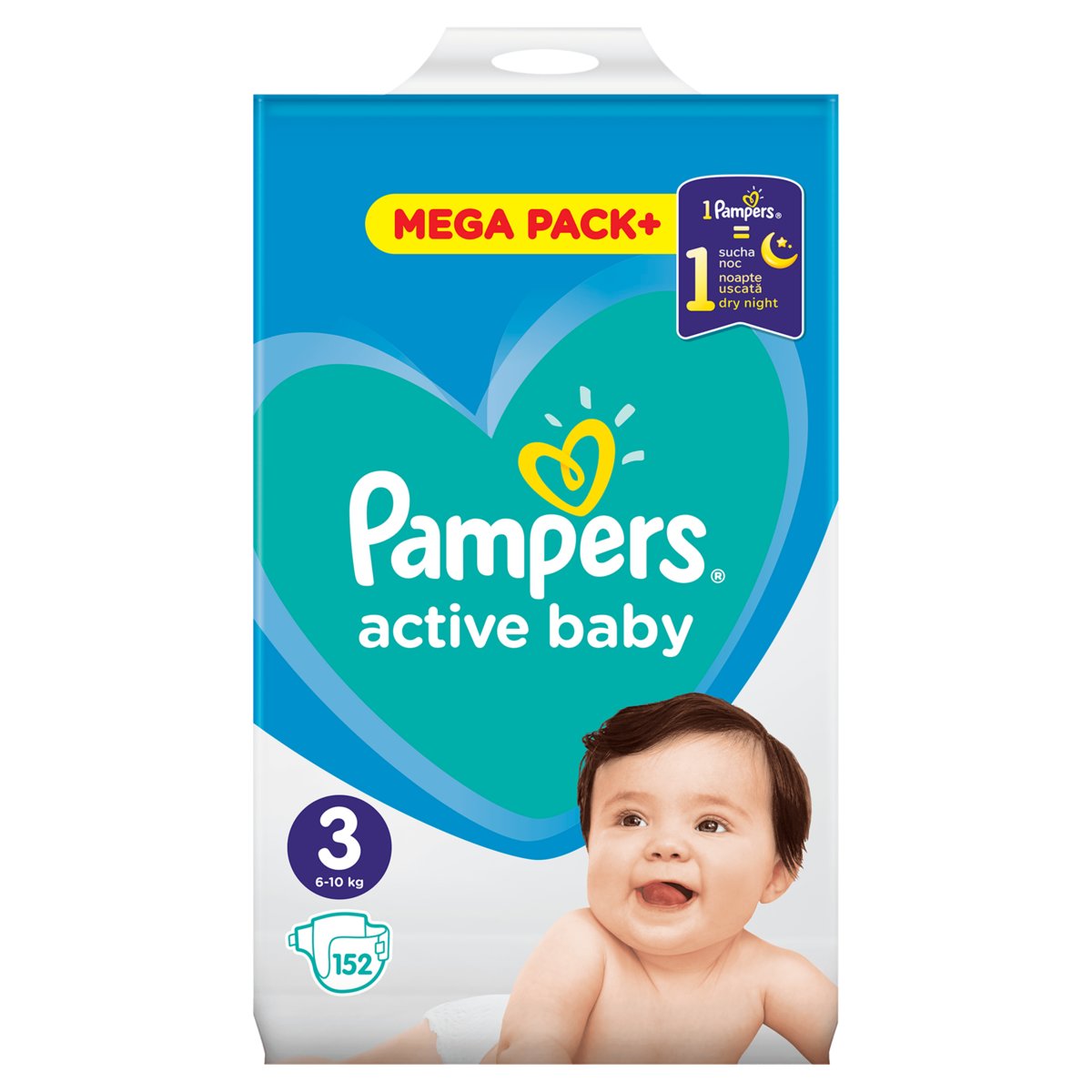 pieluchy active baby 3 152 sztuk