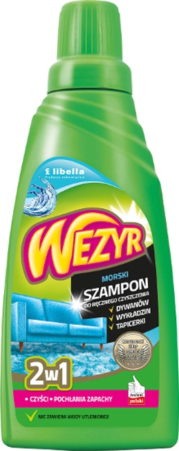 szampon do dywanów wezyr 2w1 morski 450 ml x 4