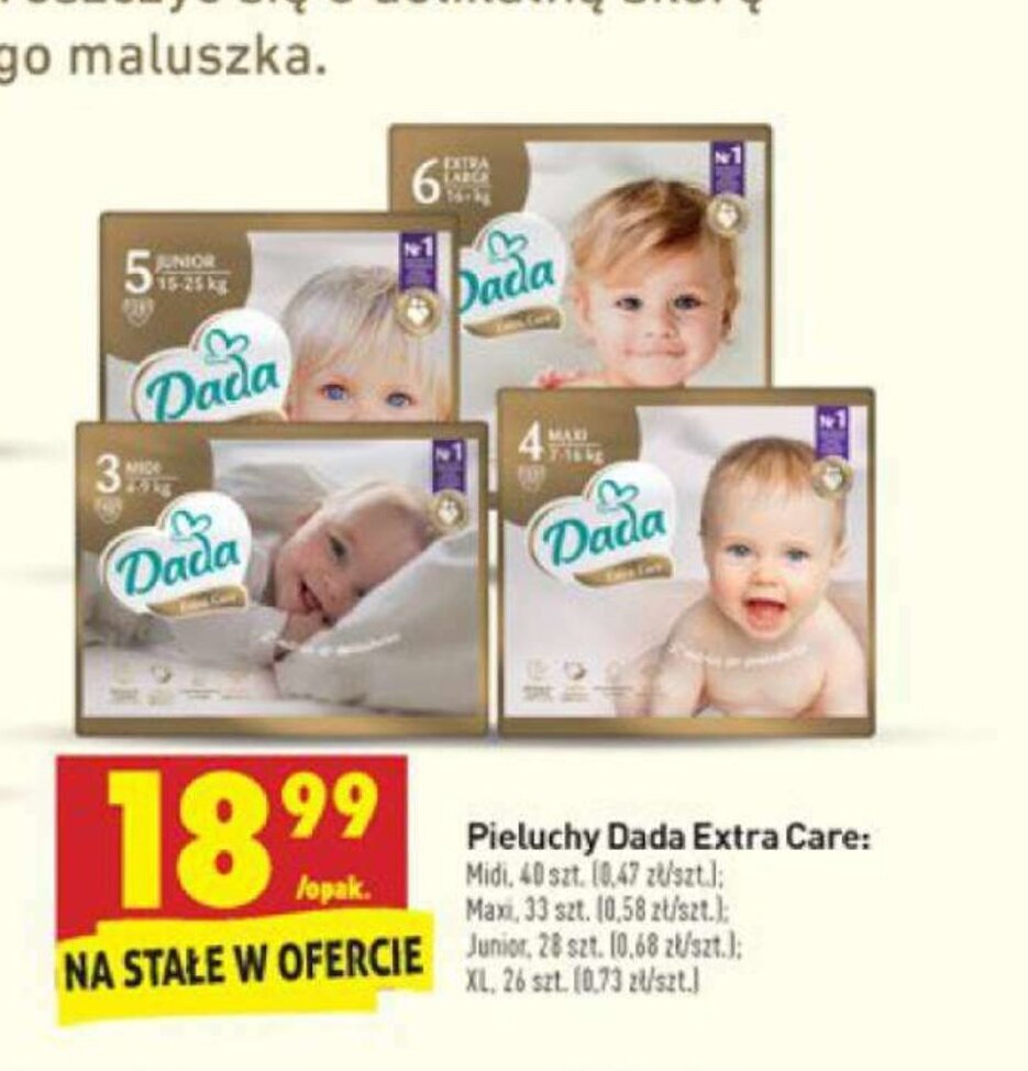 kiedy promocja na pieluchy dada biedronka