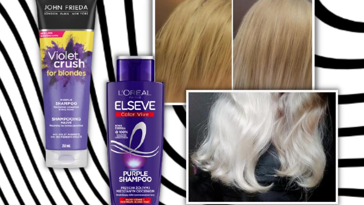 szampon do siwych włosów barwi włosy fioletowe