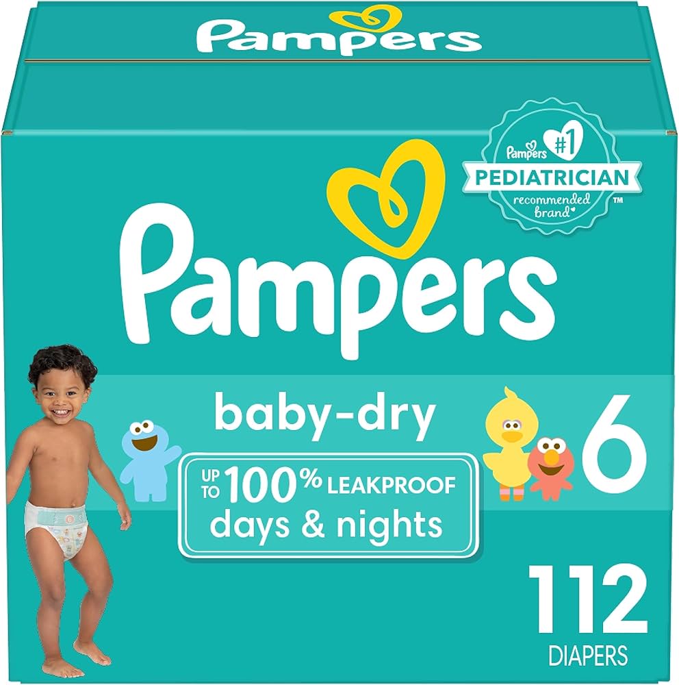 pampers 3 new baby dry 132