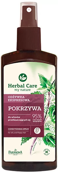 herbal care odżywka ekspresowa do włosów przetłuszczających się pokrzywa