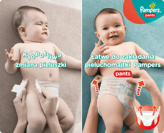 pieluchomajtki pampers pasek przylepny z tylu po co