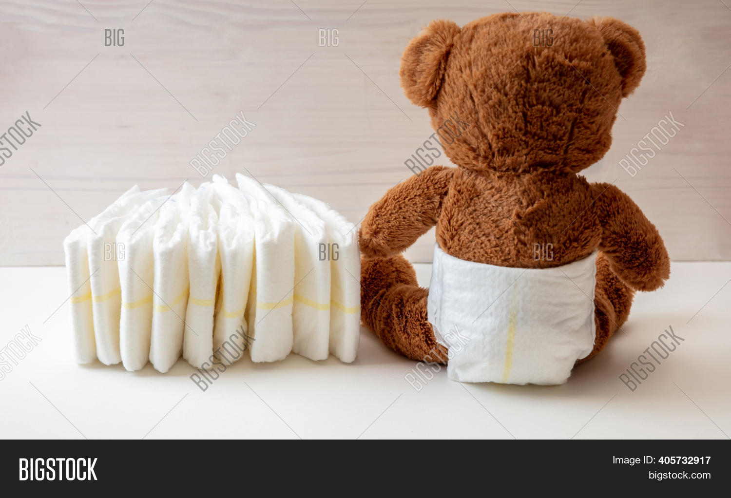 teddy bear with pampers