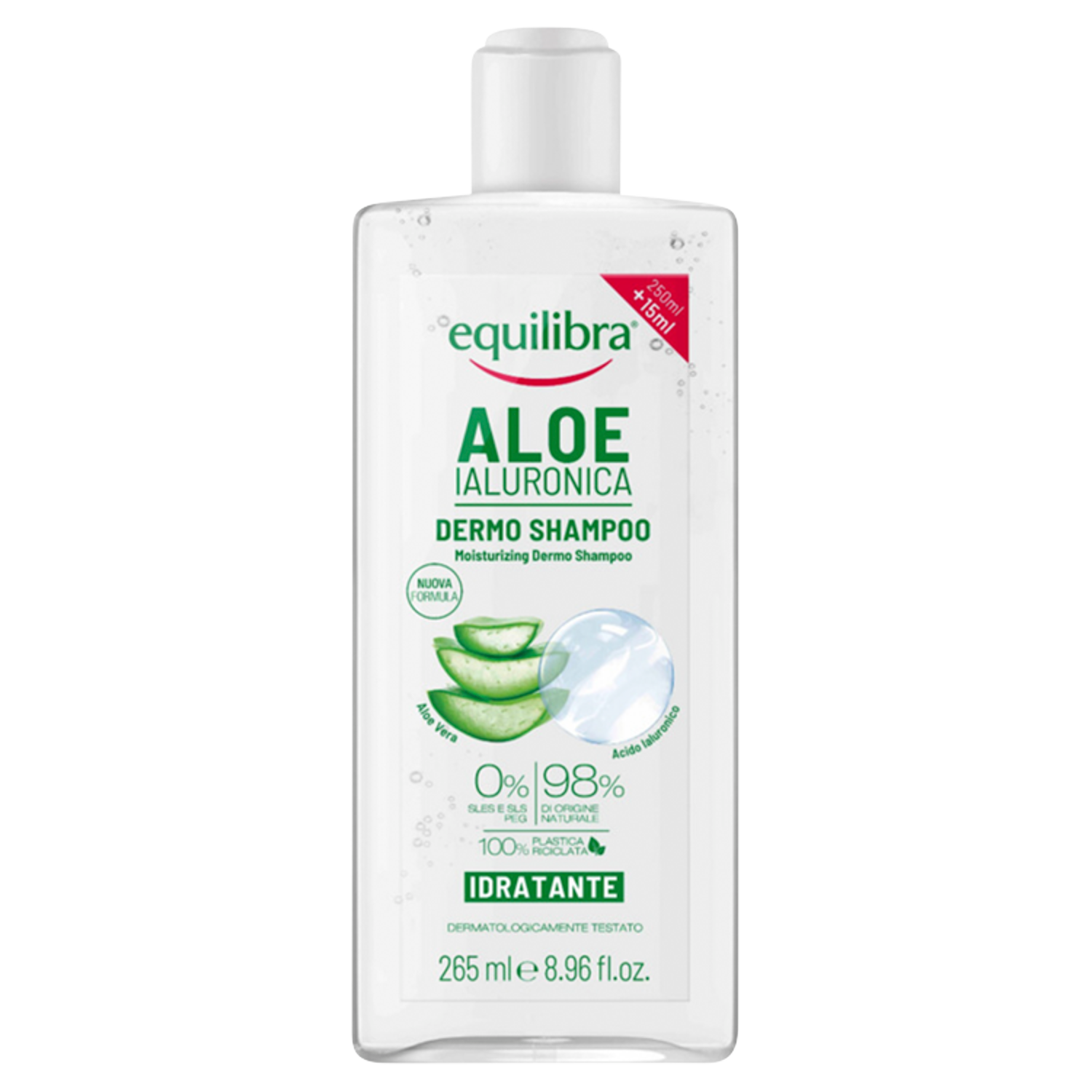 equilibra aloesowy szampon do włosów do codziennego stosowania 250 ml