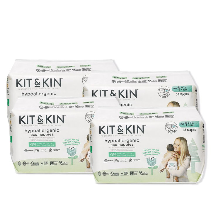 kit and kin biodegradowalne pieluszki jednorazowe 1 mini 2