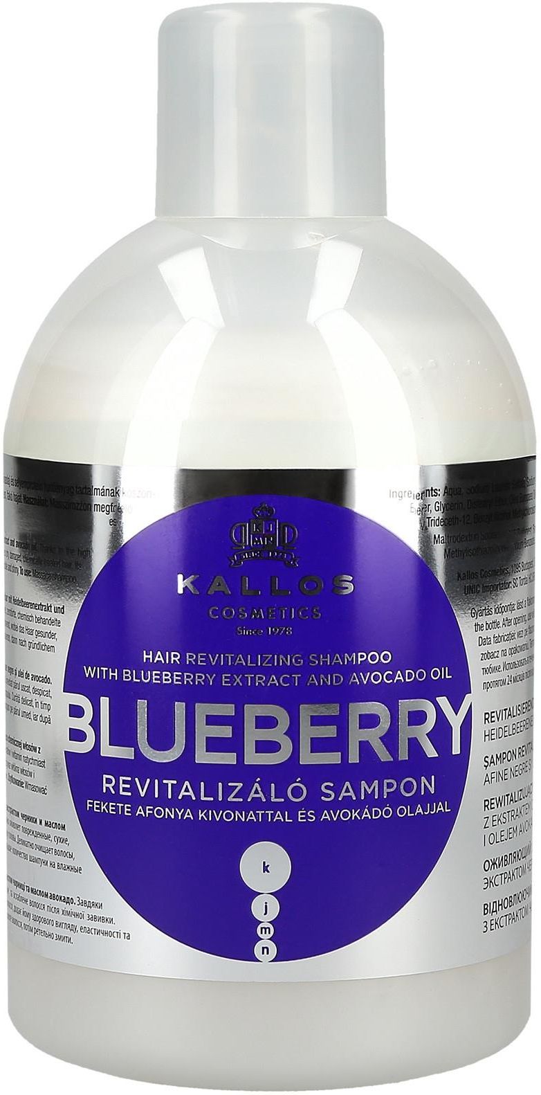 kallos szampon do włosów kj blueberry