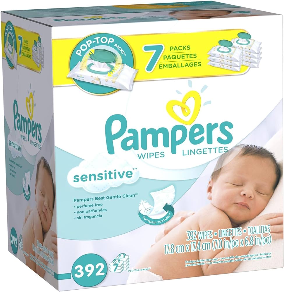 pampers sensitive wipes