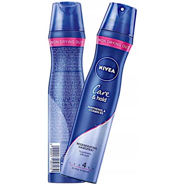 nivea lakier do włosów care & hold