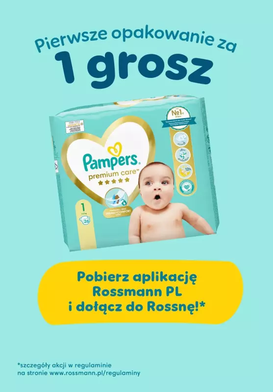 rossman pampers za 1 grosz