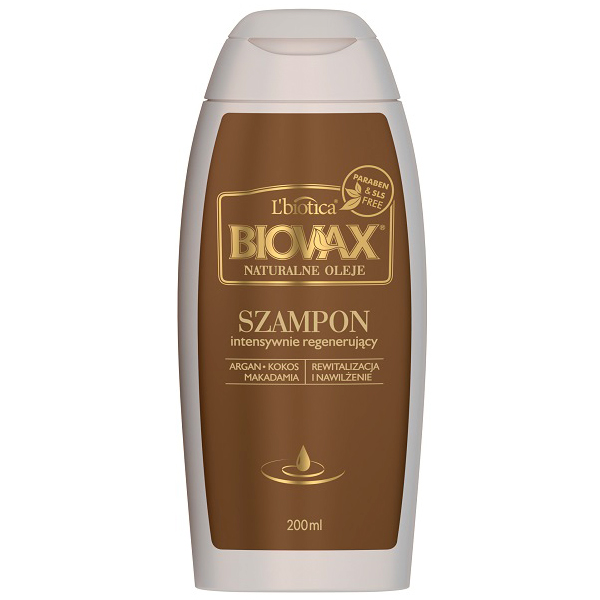 biovax argan makadamia kokos szampon do włosów 400 ml