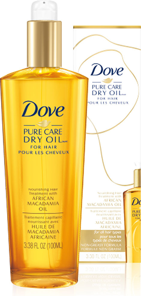 dove pure care dry oil odżywczy olejek do włosów dojrzałych