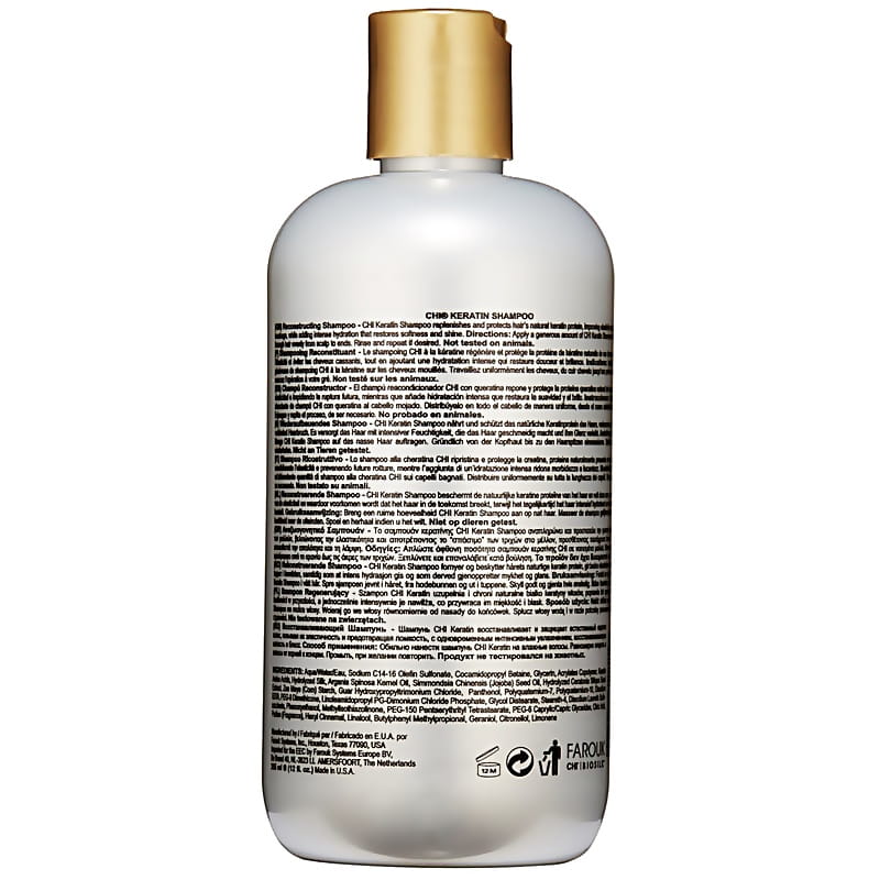 chi keratin gold zestaw szampon odżywka 2x355ml