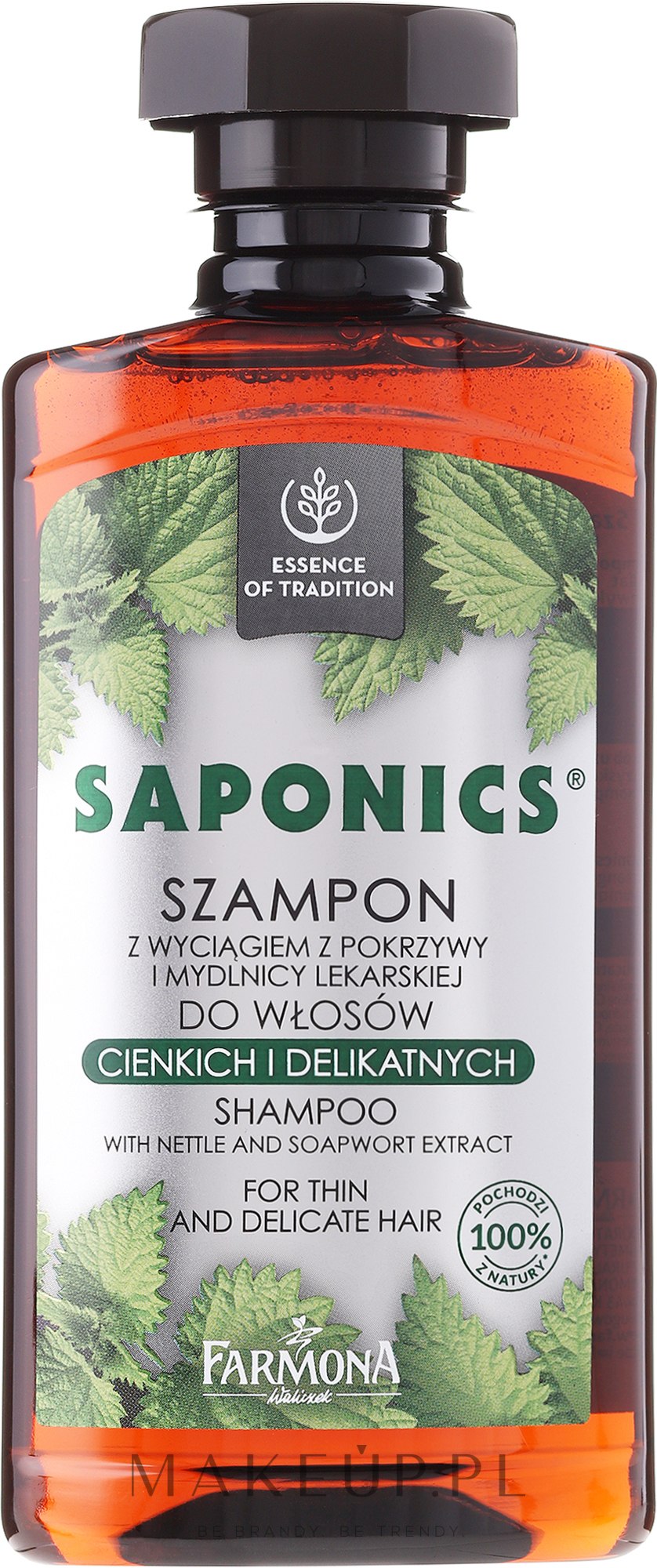 saponics szampon z pokrzywą i mydlnicą lekarską