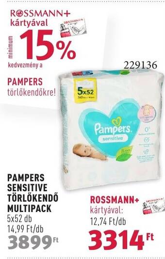 pampers sensitive 2xl rossmann