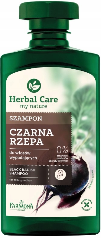 herbal care czarna rzepa szampon do włosów 330 ml