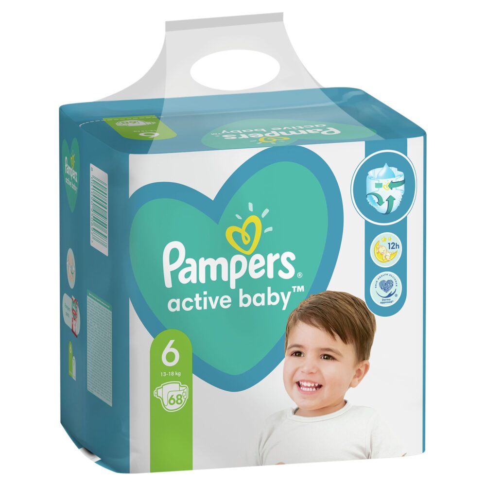 pampers roz 6 active baby dry 43 szt