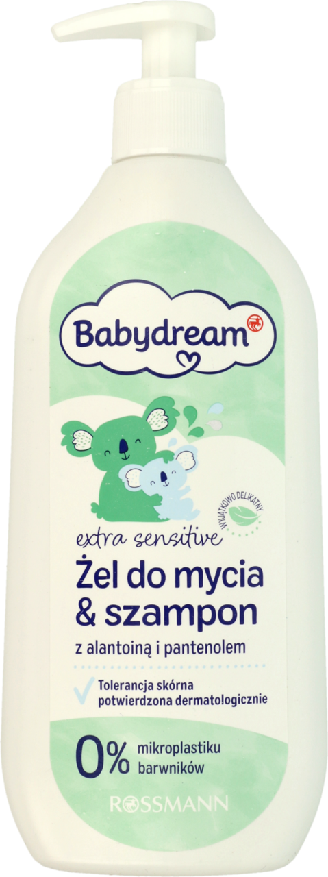 baby dream zielony żel do kąpieli i szampon