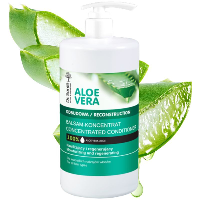 oczyszczający szampon odbudowujący do włosów dr santé aloe vera