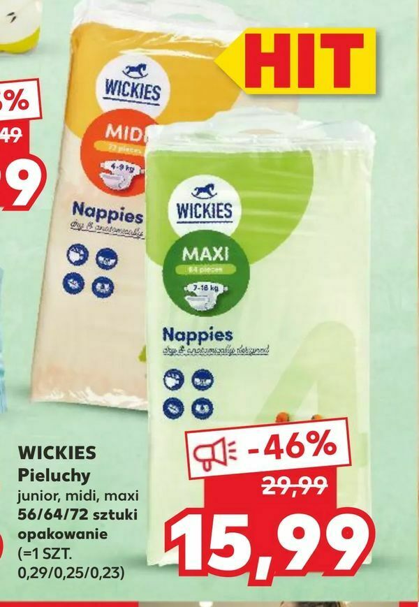 pieluchy wickies kaufland