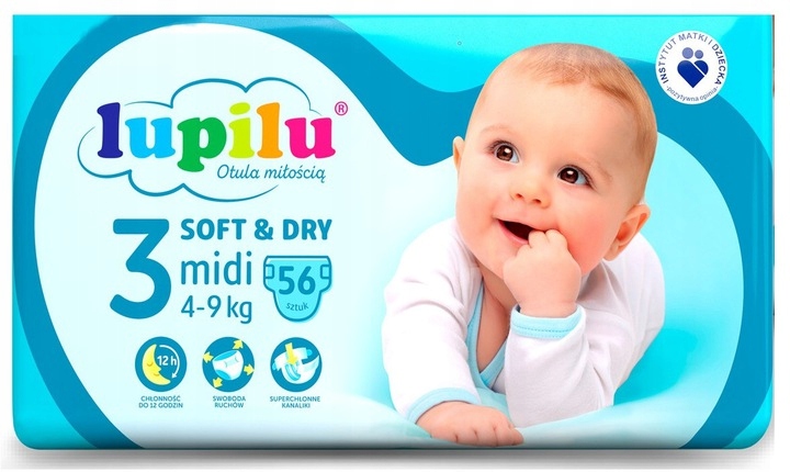 lupilu lidl pieluchy 3 za 20.99