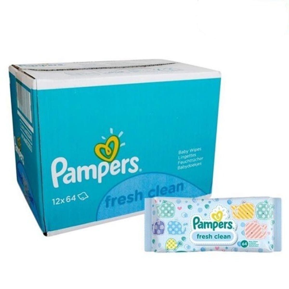 pampers fresh clean 12x64