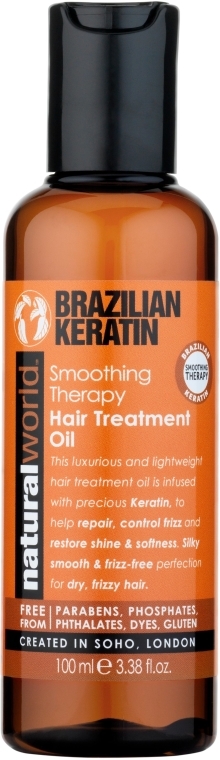 natural world brazilian keratin olejek do włosów z keratyną