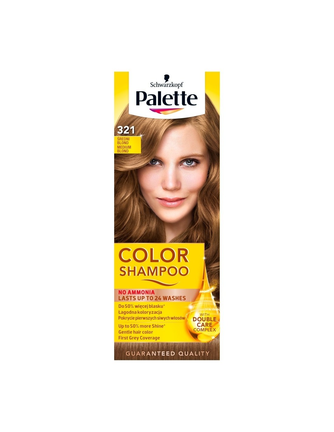 palette szampon koloryzujący średni blond 321