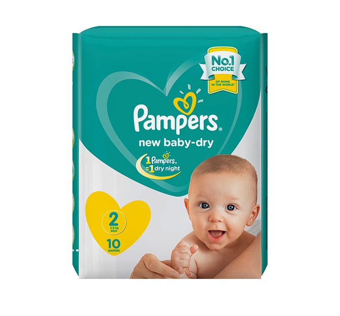 pampers new baby dry 2 min