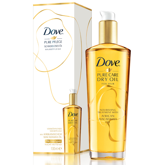 dove pure care dry oil odżywczy olejek do włosów dojrzałych