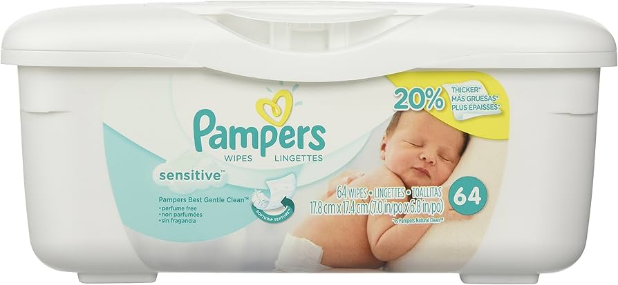 pampers box baby wipes