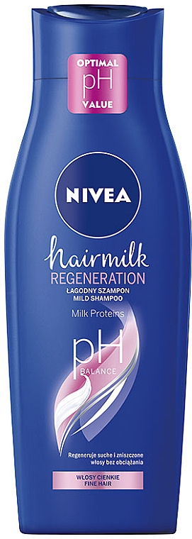 nivea hairmilk szampon różowy