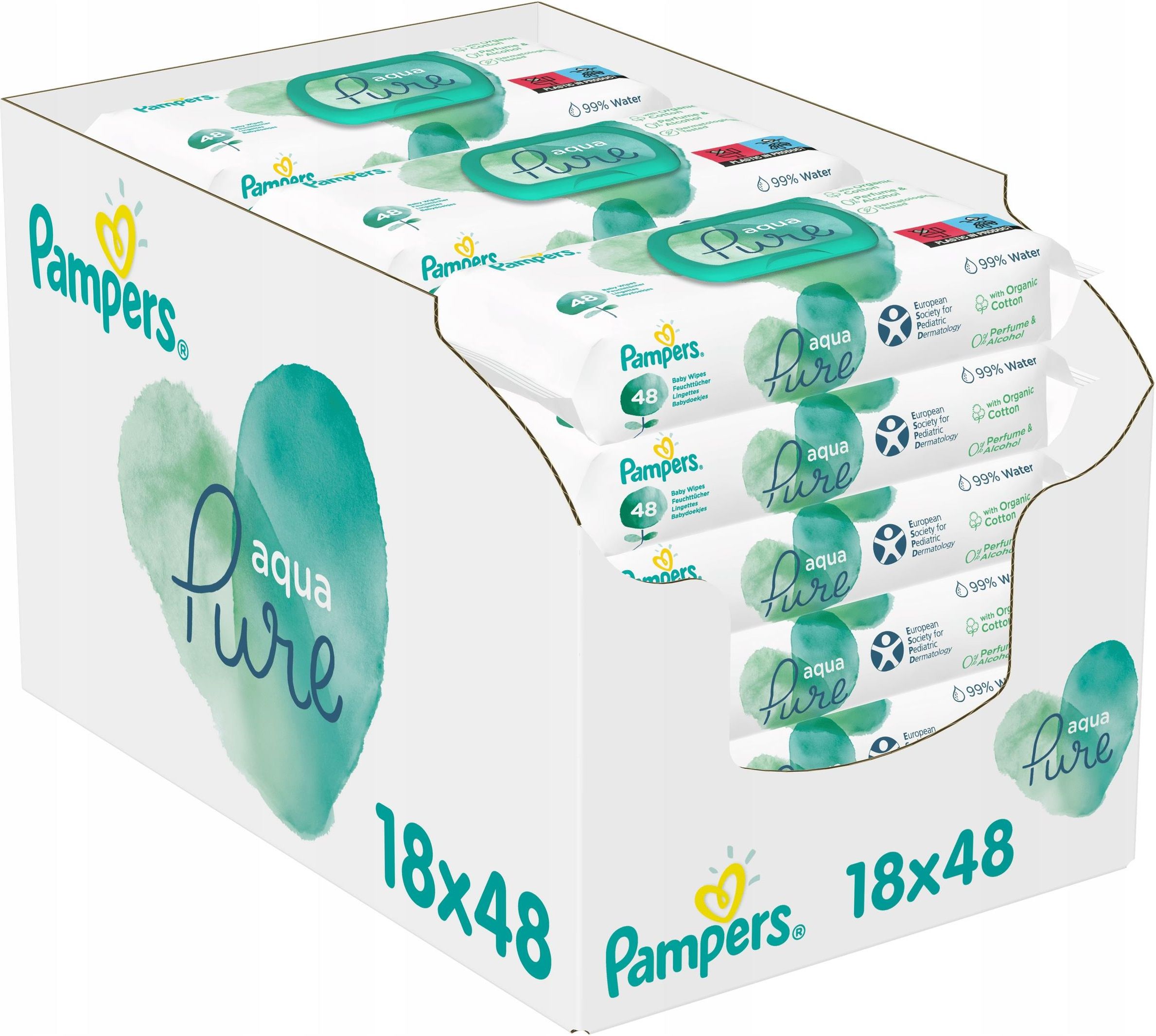 chusteczki pampers pure ceneo