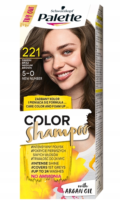 szampon koloryzujący palette paleta kolorów