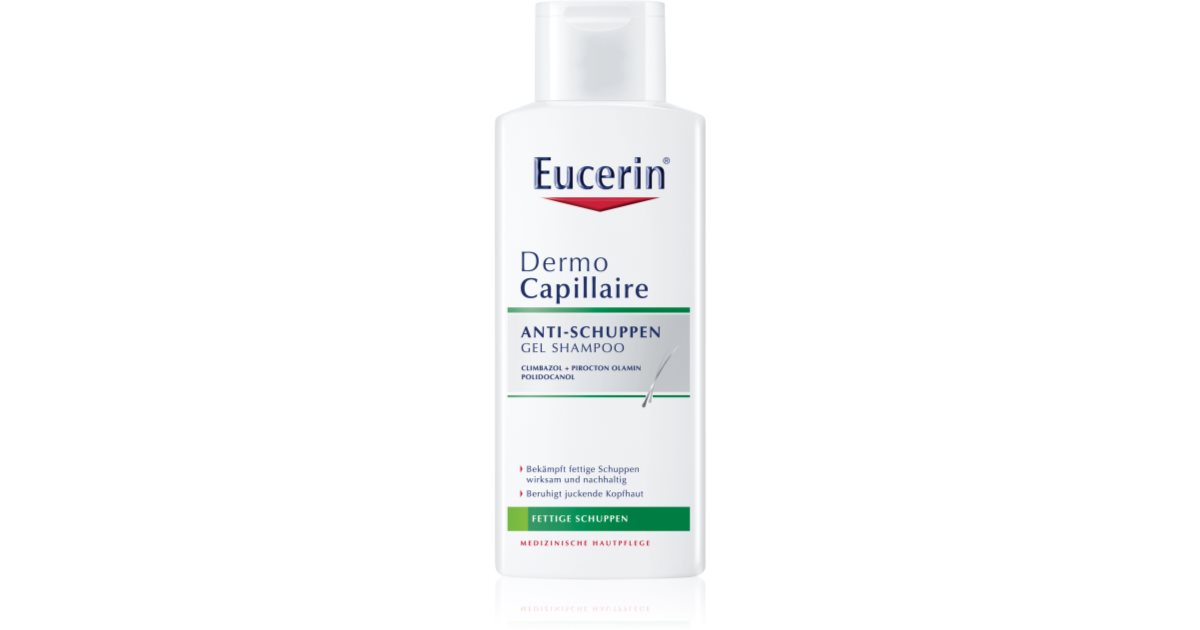 eucerin dermocapillaire szampon przeciw tłustemu łupieżowi anti-dandruff shampoo
